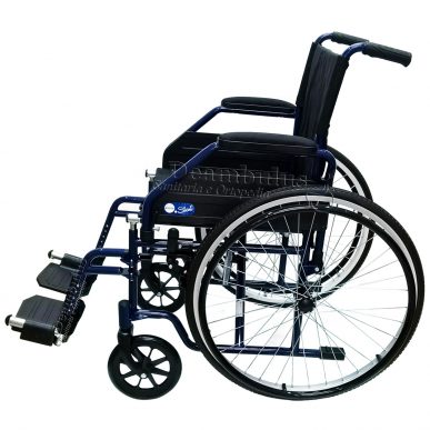 sedia a rotelle pieghevole per anziani disabili seduta 45 - foto-5791c