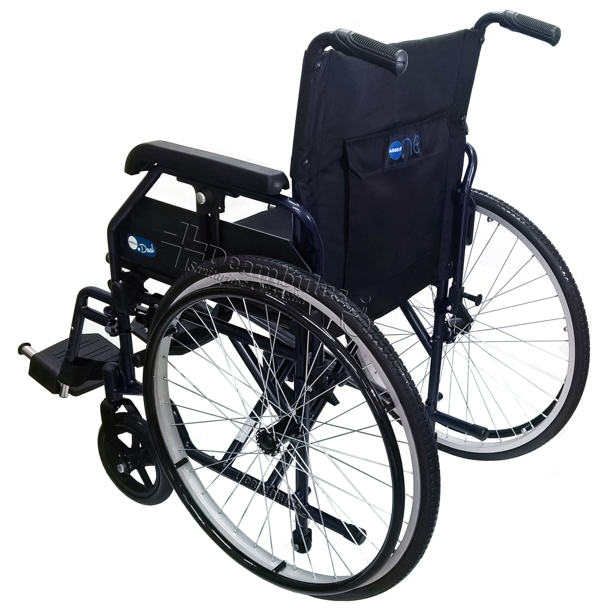 Sedia a rotelle disabili doppia crociera seduta 46 Moretti ...
