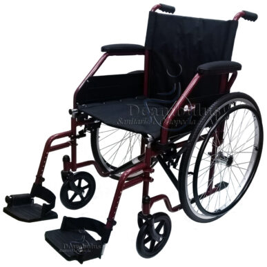 sedia a rotelle pieghevole per disabili seduta 48 moretti - foto-5603