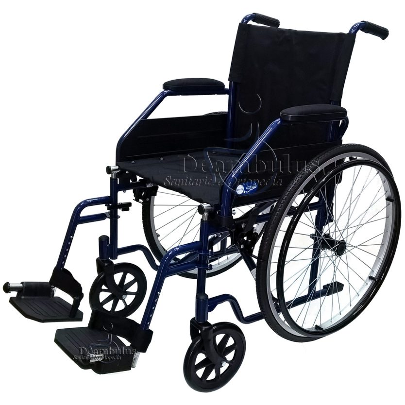 sedia a rotelle pieghevole per anziani disabili seduta 40 - foto-2004