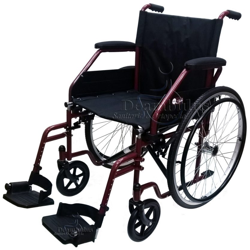 sedia a rotelle pieghevole per anziani disabili seduta da 40 - foto-5639