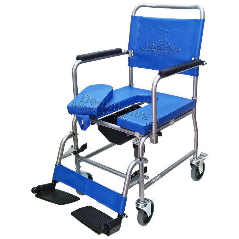 sedia wc comoda a rotelle per anziani carrozzina rialzo water - foto-1004