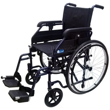 sedia a rotelle pieghevole ruote estraibili carrozzina 43 - foto-1710b