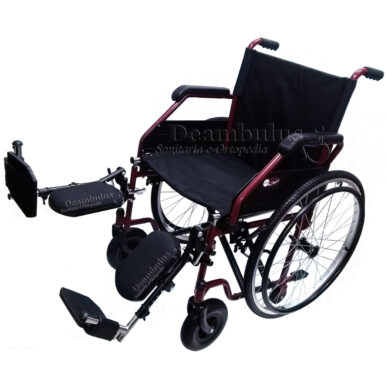 sedia a rotelle con pedana elevabile e ruote estraibili - foto-2110zz02