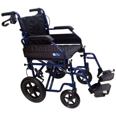 sedia a rotelle per disabili da transito con freni pieghevole - foto-1410g1