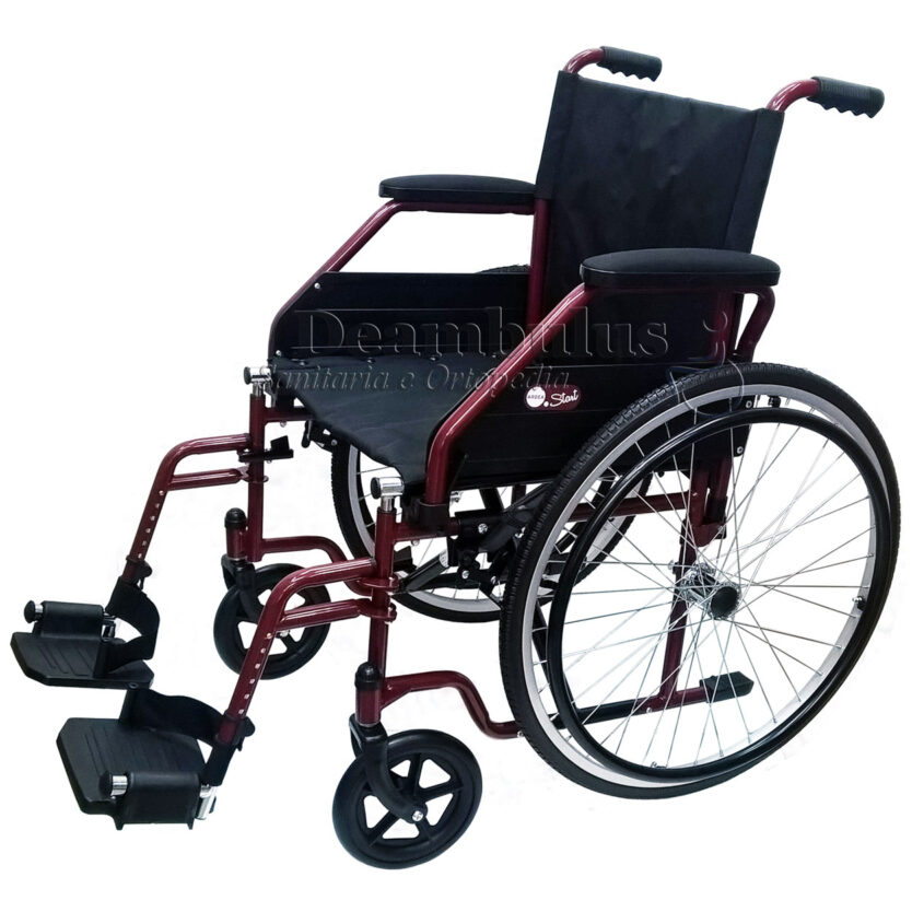sedia a rotelle carrozzina per disabili e anziani pieghevole - foto-5599c